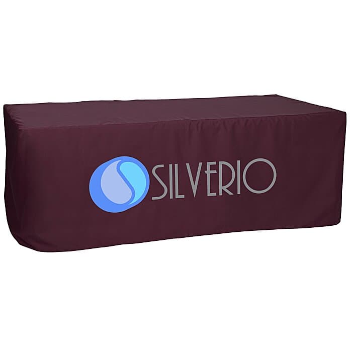 Serged Closed-Back Fitted Table Cover - 8 feet