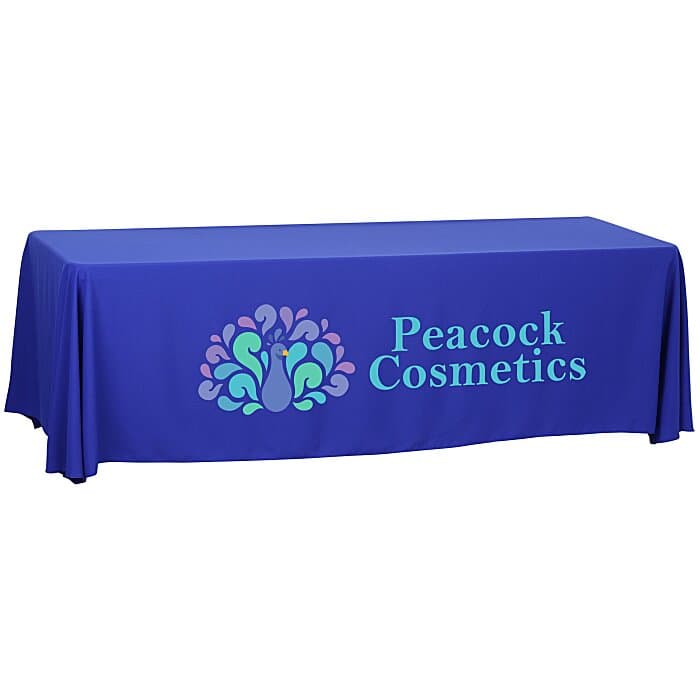 Serged Open-Back Polyester Table Throw - 8 feet