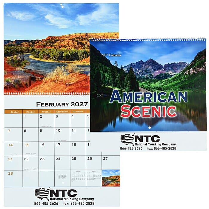 American Scenic Appointment Calendar - Spiral