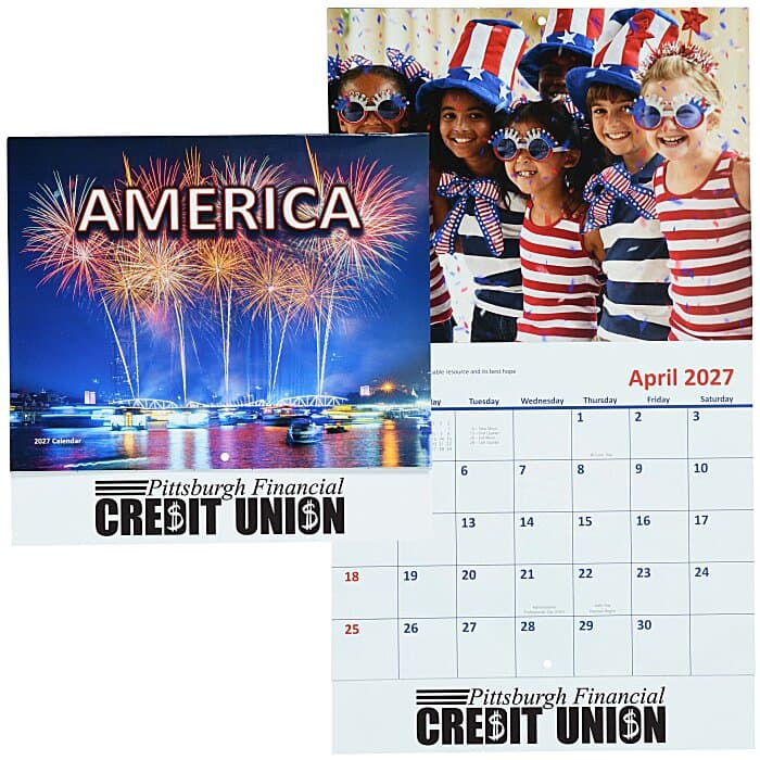 America Visions Calendar - Stapled