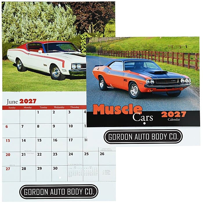 Muscle Cars Calendar - Stapled