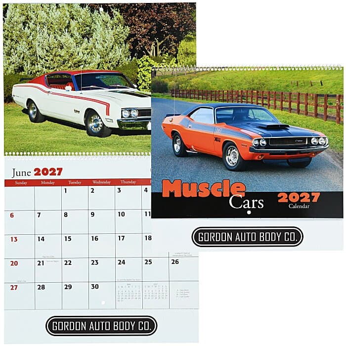 Muscle Cars Calendar - Spiral