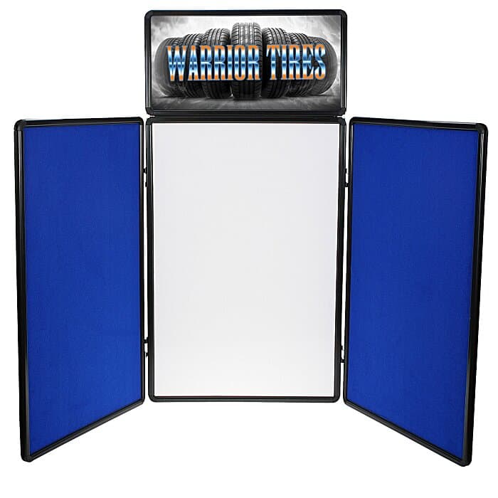 Show N Write Tabletop Display - 6 feet - Header