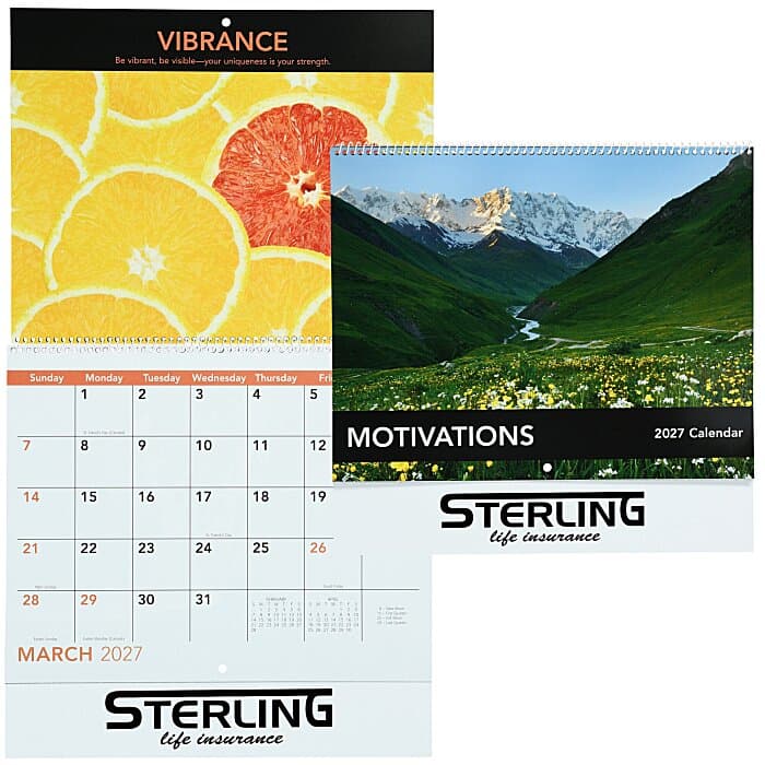 Motivations Calendar - Spiral