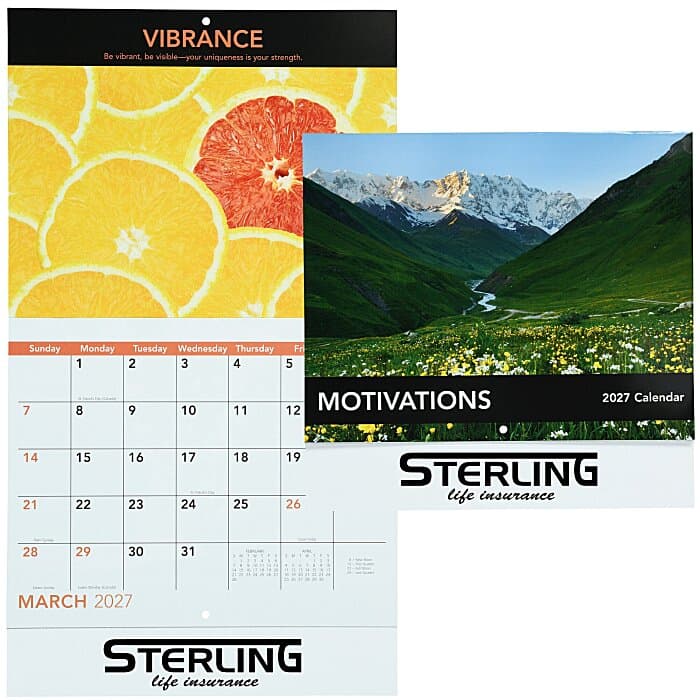 Motivations Calendar - Stapled