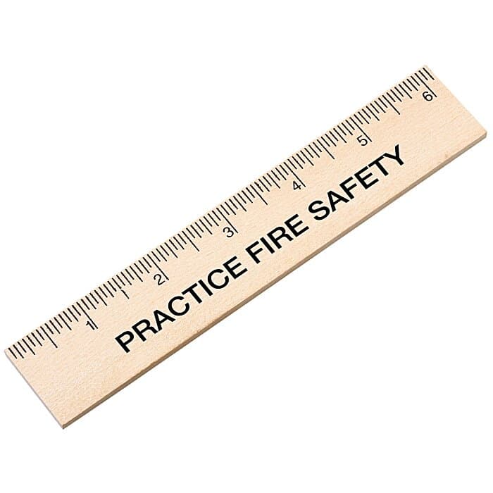 Natural Finish Ruler - 6 inches