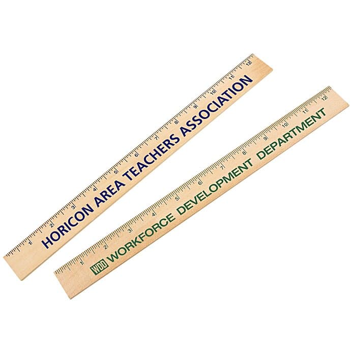 Natural Finish Ruler - 12 inches