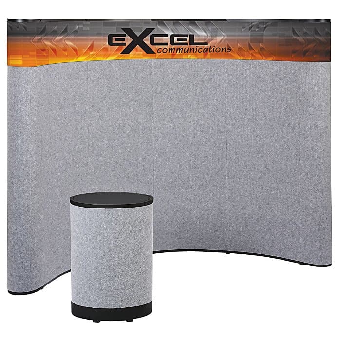 Deluxe Curved Floor Display - 10' - Header