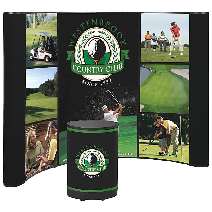 Deluxe Curved Floor Display - 10 feet - Mural Center