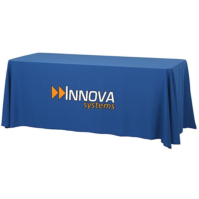 Serged Open-Back Table Throw with Pocket - 6 feet