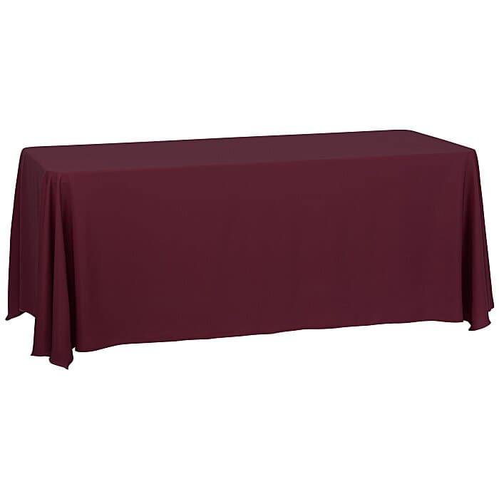 Serged Closed-Back Table Throw - 6 feet - Blank