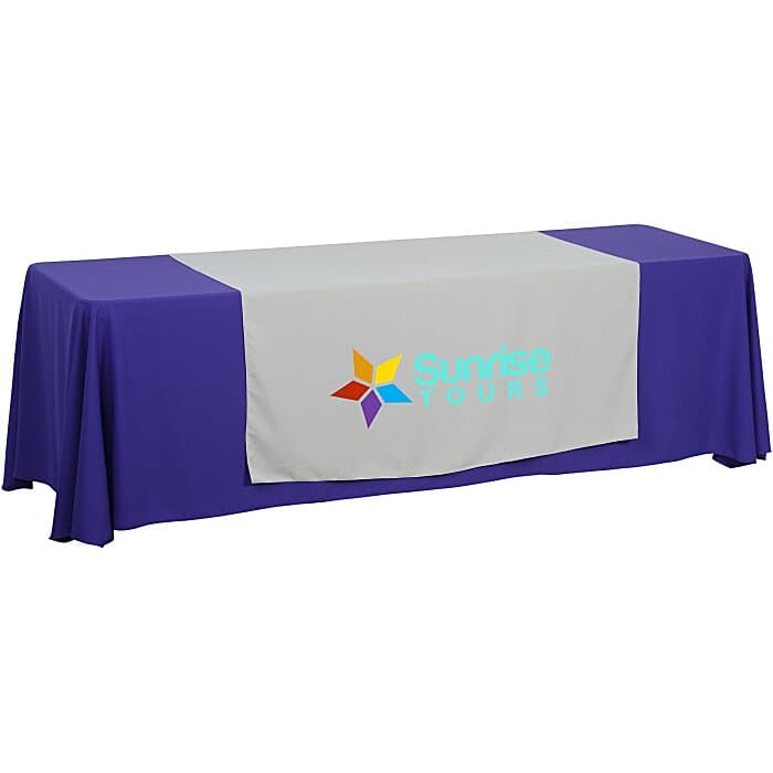 Serged 8-foot Closed-Back Table Throw and Runner Kit