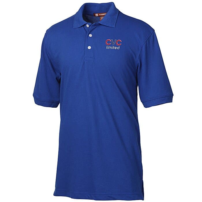 Harriton 5.6-oz Easy Blend Polo - Men's - Embroidered