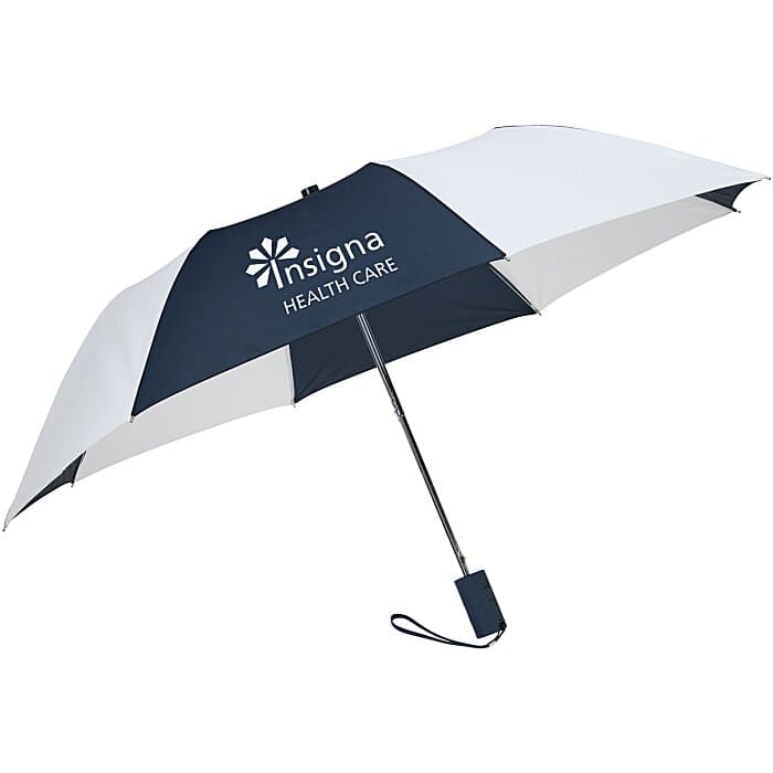 42-inch Folding Umbrella with Auto Open - Alternating - 42-inch Arc