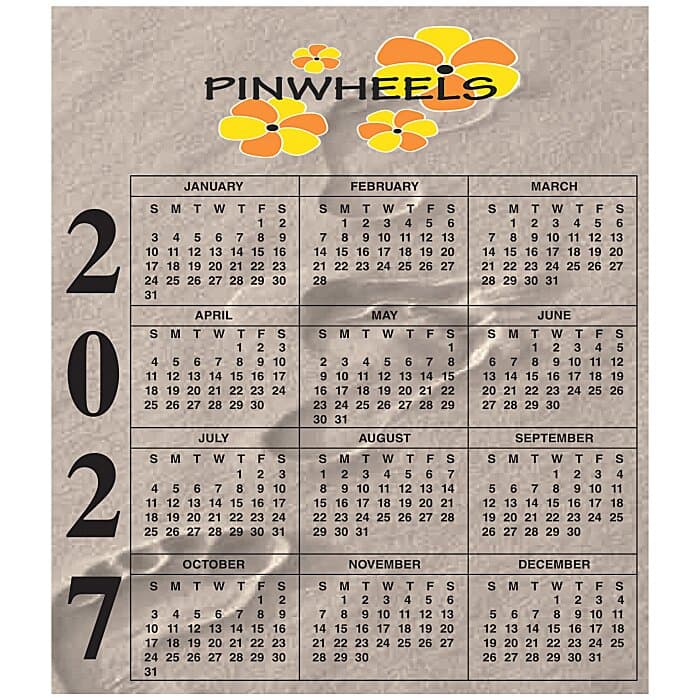 Calendar Magnet - Small - Footprints