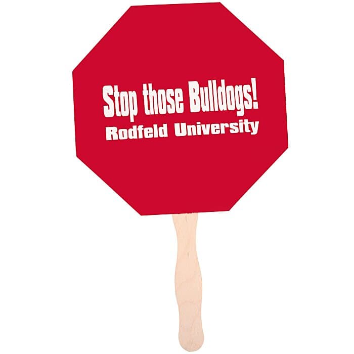 Hand Fan - Stop Sign