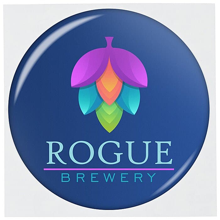 Dome Sticker - Round - 3 inches