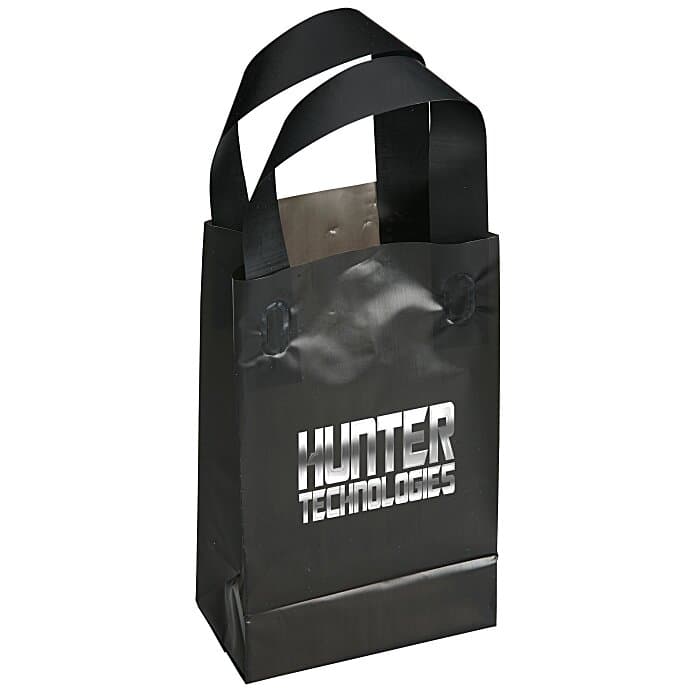 Soft-Loop Frosted Shopper - 8 inches x 5 inches - Foil