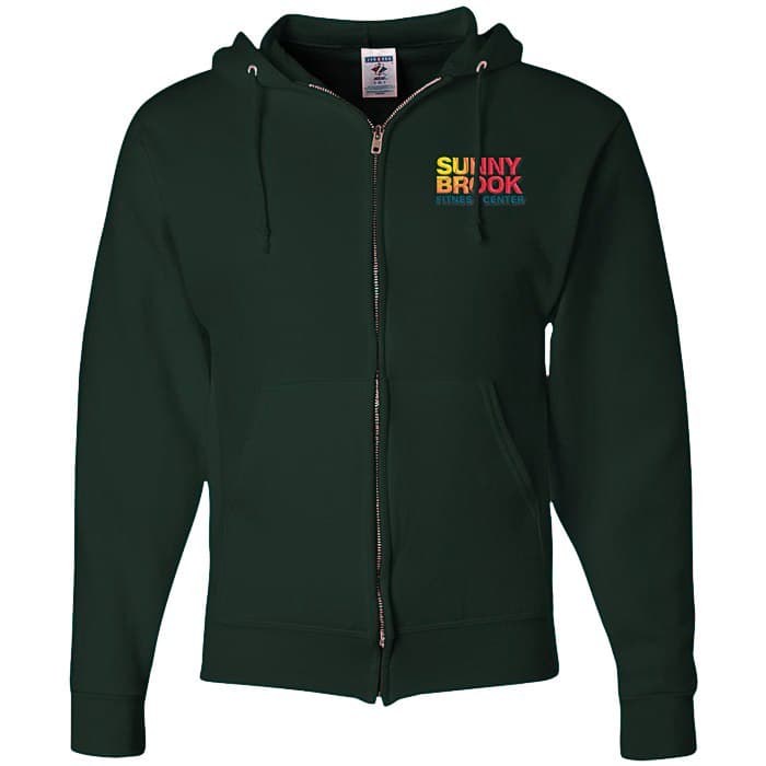 Jerzees NuBlend Full-Zip Hooded Sweatshirt - Embroidered