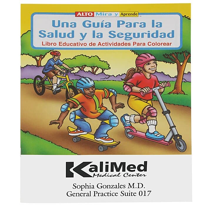 A Guide To Health & Safety Coloring Book - Spanish