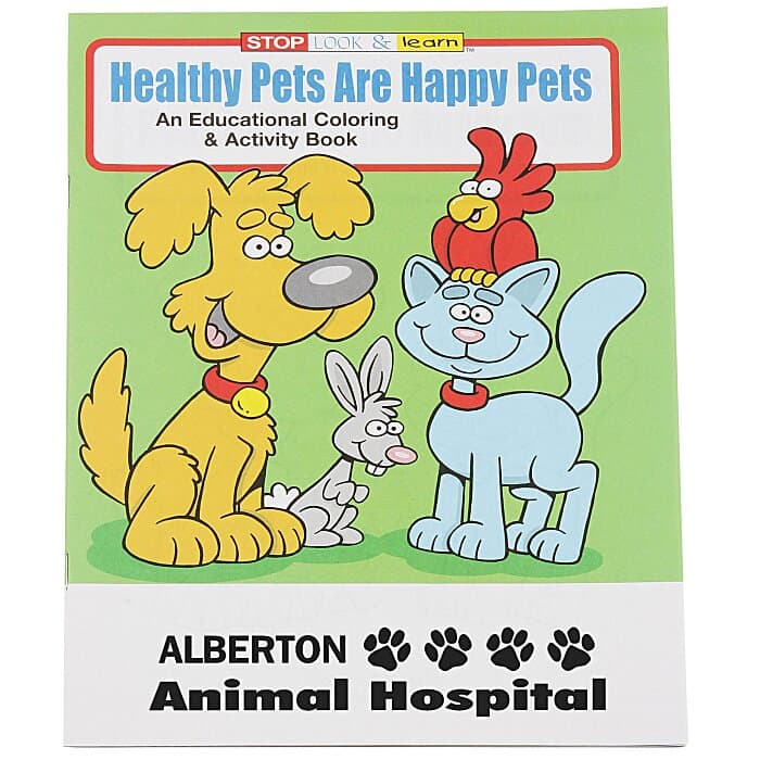 Healthy Pets Are Happy Pets Coloring Book