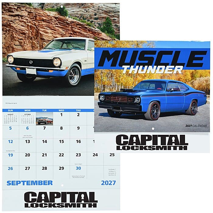 Muscle Thunder Calendar - Stapled