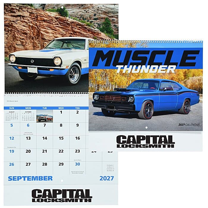 Muscle Thunder Calendar - Spiral