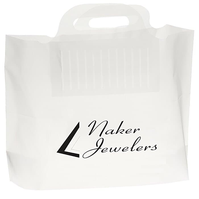 Soft Bridge Handle Plastic Bag - 10 inches x 14 inches