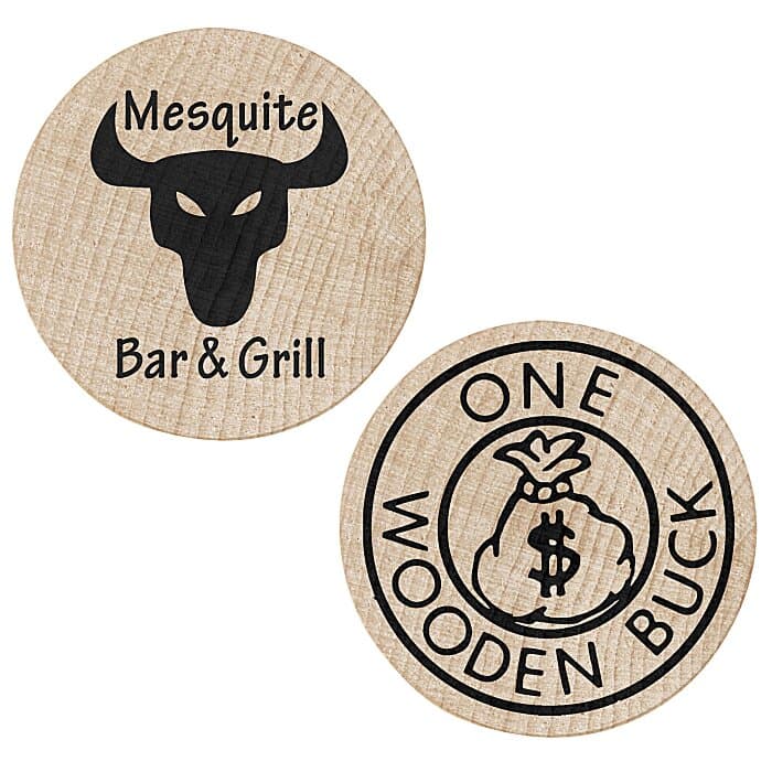 Wooden Nickel - Buck