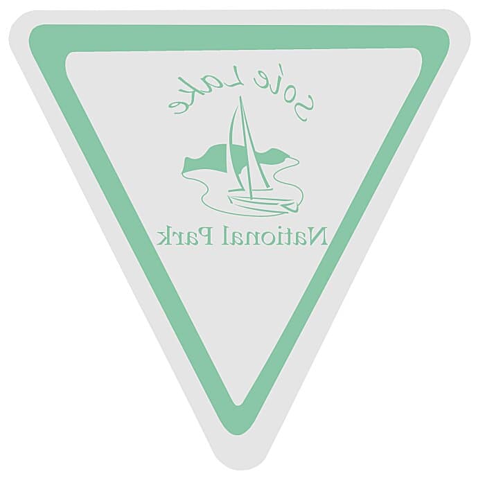Static Decal - Triangle - 3 inches