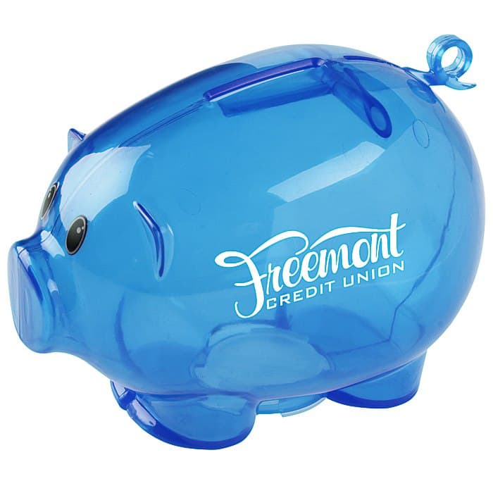 Action Piggy Bank - Translucent