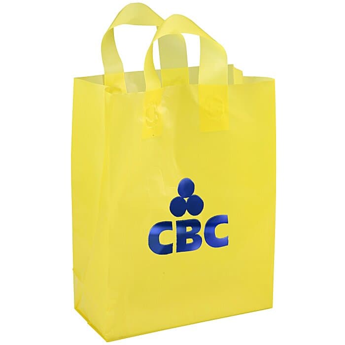 Soft-Loop Frosted Shopper - 13 inches x 10 inches - Foil