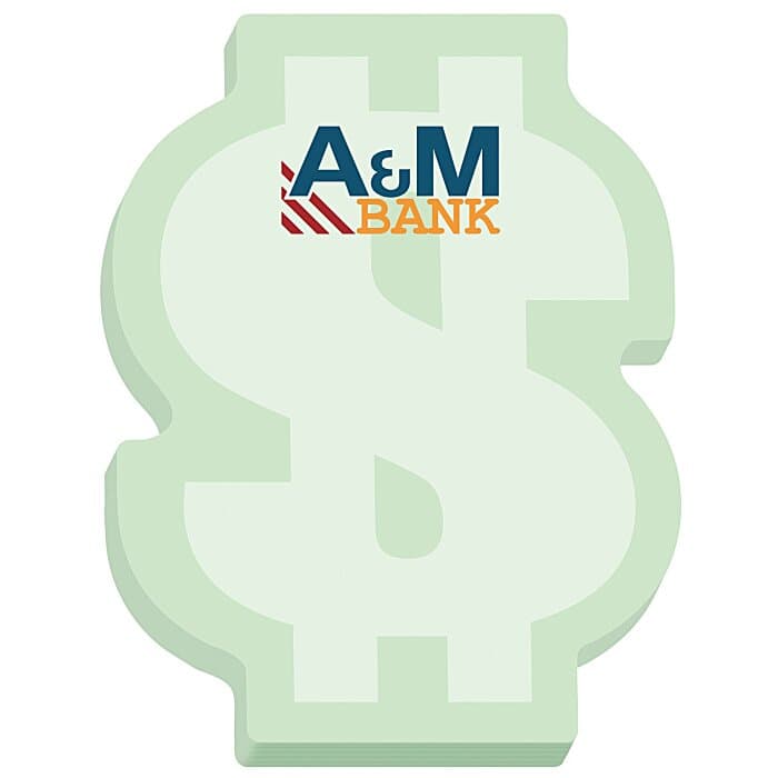 Souvenir Sticky Note - Dollar Sign - 25 Sheet
