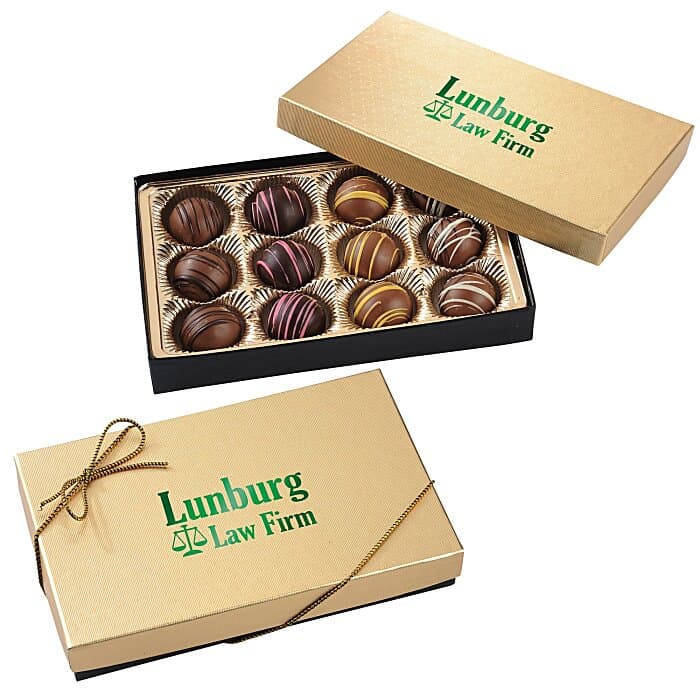 Truffles - 12-Pieces - Gold Box