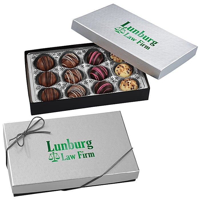 Truffles - 12-Pieces - Silver Box