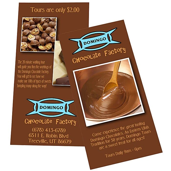 Rack Cards - 9 inches x 4 inches