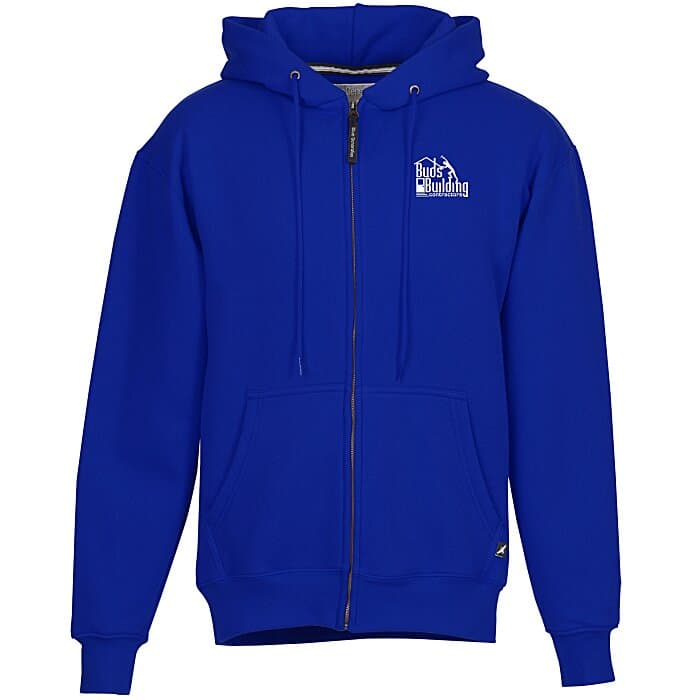 Cotton Rich Zip Front Hoodie - Screen