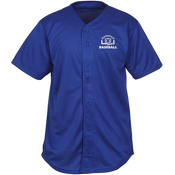 Performance Tough Mesh Full Button Jersey - Screen