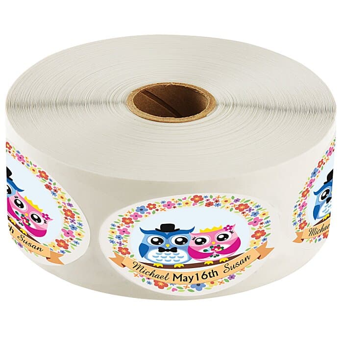 Full Color Sticker by the Roll - Oval - 1-1/2 inches x 2-1/2 inches