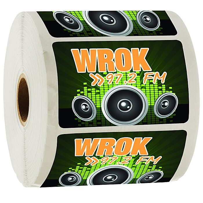 Full Color Sticker by the Roll - Rectangle - 2 inches x 3 inches