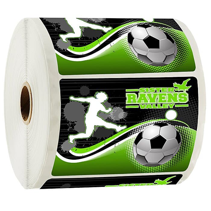 Full Color Sticker by the Roll - Rectangle - 3 inches x 4 inches