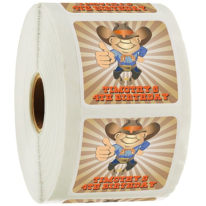 Full Color Sticker by the Roll - Square - 2 inches x 2 inches