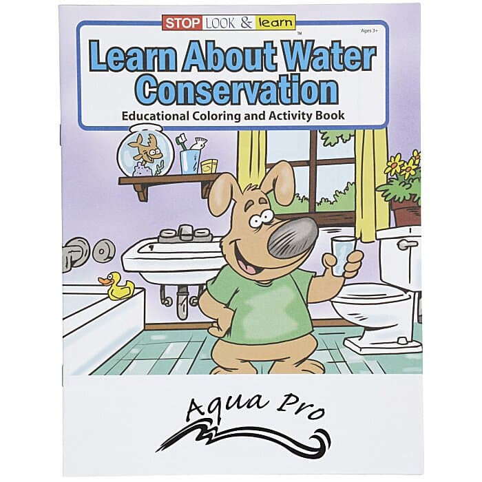 Learn About Water Conservation Coloring Book