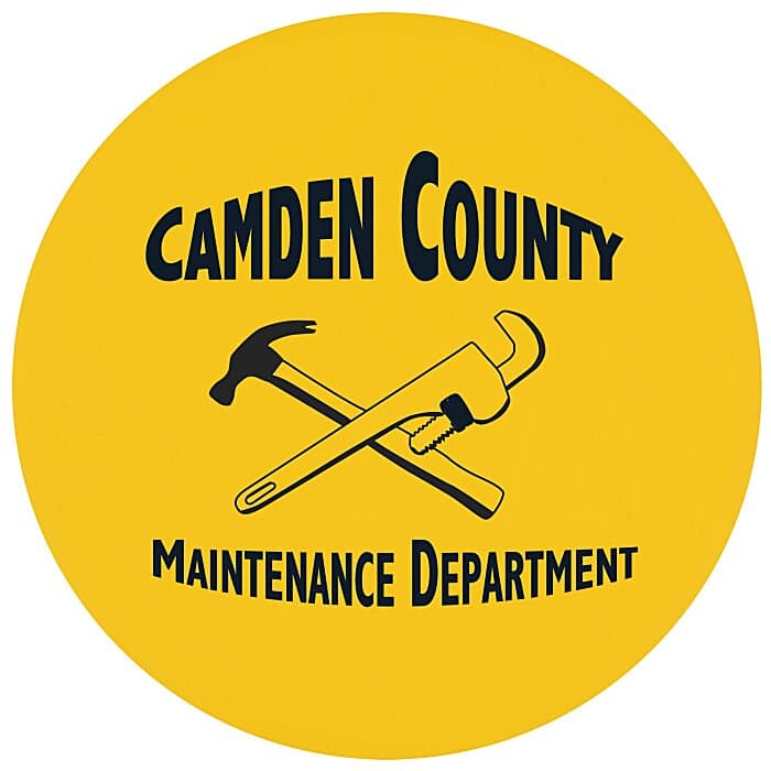 Hard Hat Sticker - Circle - 2-1/2 inches Dia