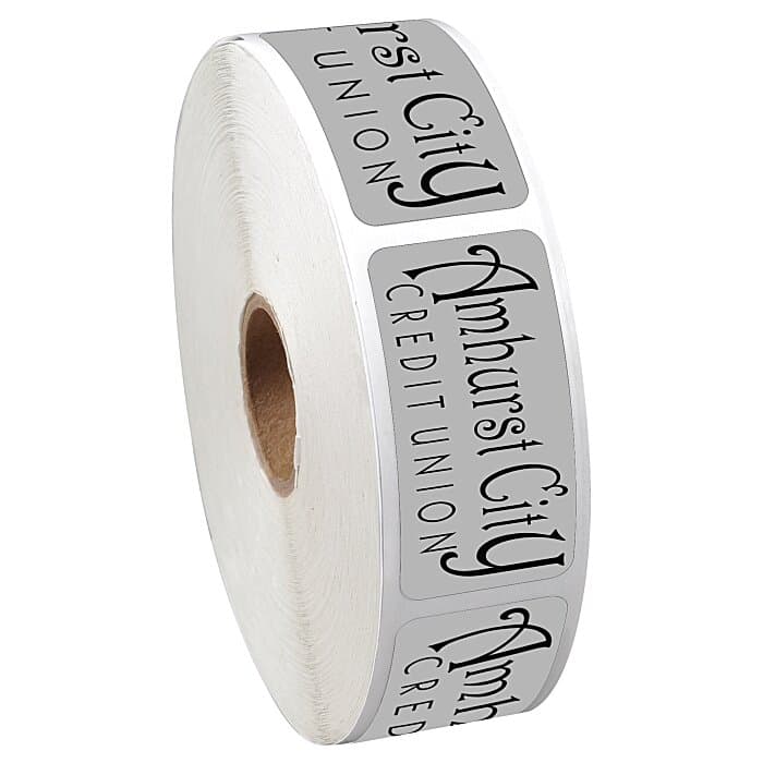 Sticker by the Roll - Rectangle - 1 inch x 2 inches