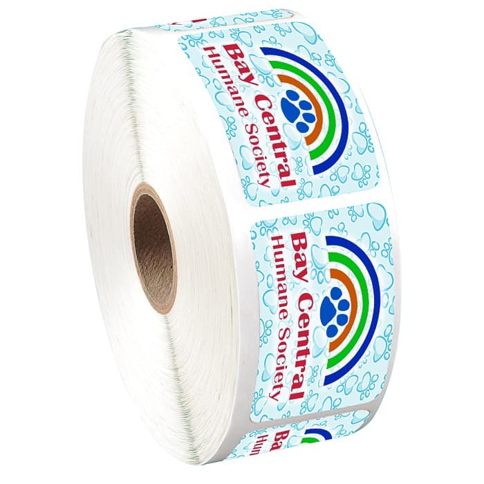Full Color Sticker by the Roll - Rectangle - 1-1/4 inches x 2 inches