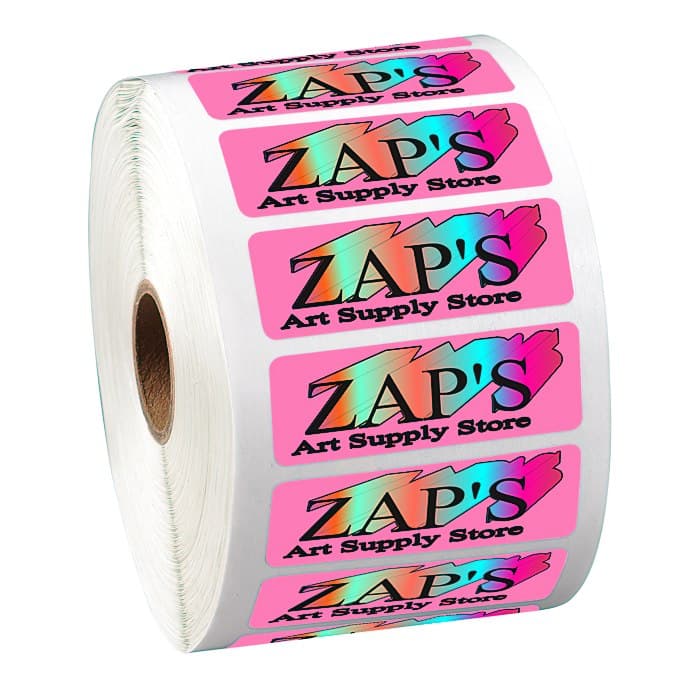 Full Color Sticker by the Roll - Rectangle - 3/4 inches x 2-1/4 inches