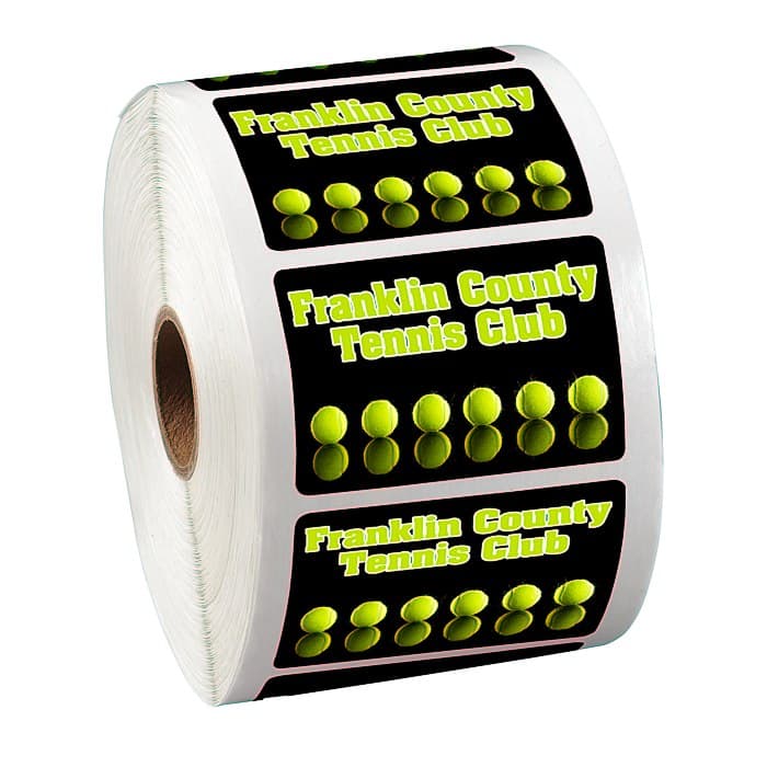 Full Color Sticker by the Roll - Rectangle - 1-1/2 inches x 2-1/4 inches