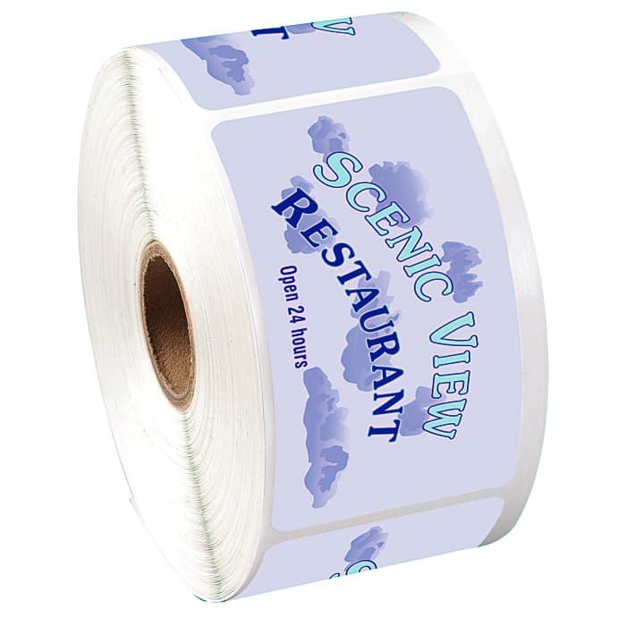 Full Color Sticker by the Roll - Rectangle - 1-3/4 inches x 3 inches