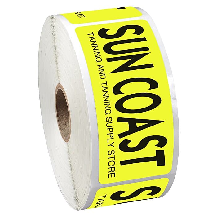 Sticker by the Roll - Rectangle - 1-1/2 inches x 3-1/2 inches